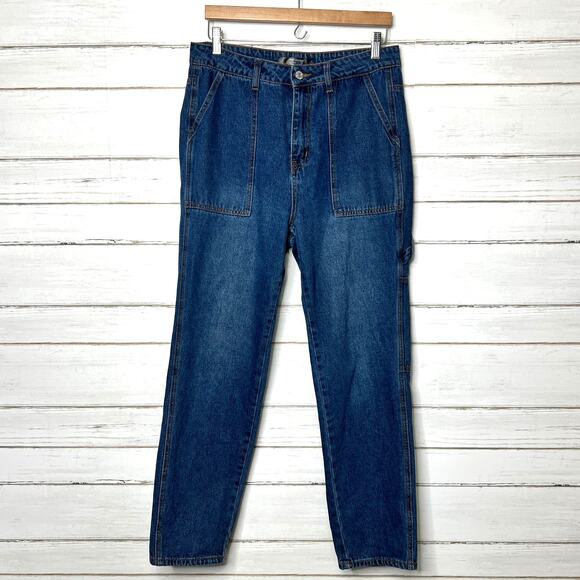 Monkey Ride Original Vintage Relaxed Straight Leg Denim Jeans Size 7 - Picture 1 of 10